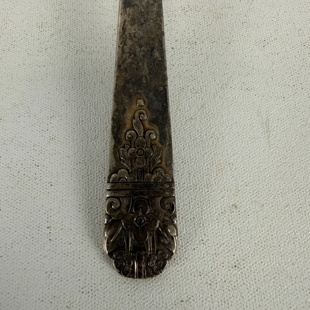 Wm A Rogers MARGATE 1938 Silverplate DINNER Fork Oneida Flowers 7 1/2